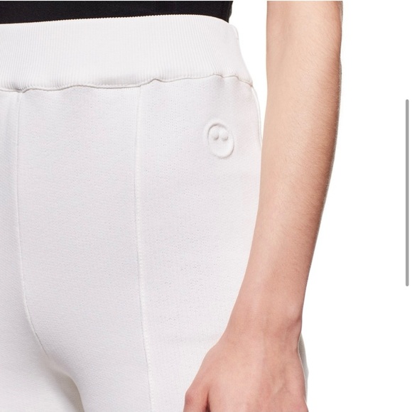 AZ FACTORY NWT ORGANIC COTTON SEACELL BLEND FLARE PANTS WHITE | Size L - Picture 3 of 14